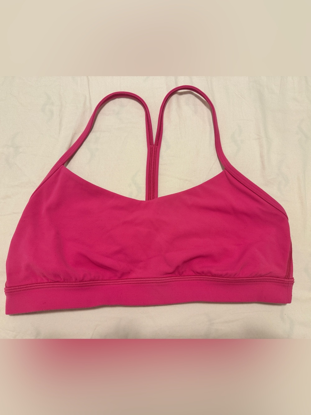 Lululemon Flow Y Bra in Ripened Raspberry Light Support Size 10